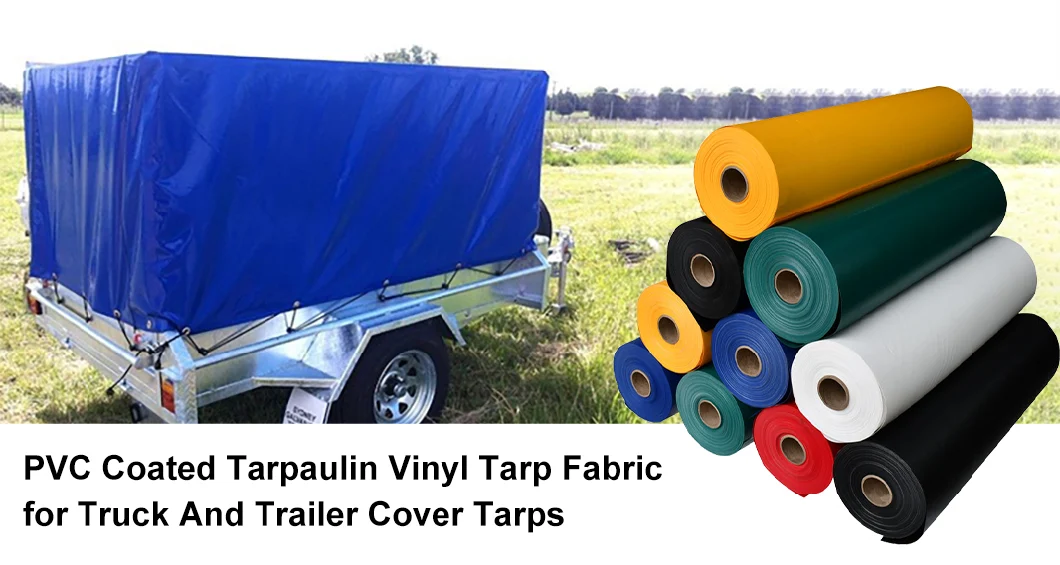 PVC Fabric Vinyl Coated Tarpaulin for Truck Tarp and General Applications