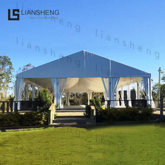 Tenda de festa de alta qualidade ao ar livre em PVC transparente para casamento